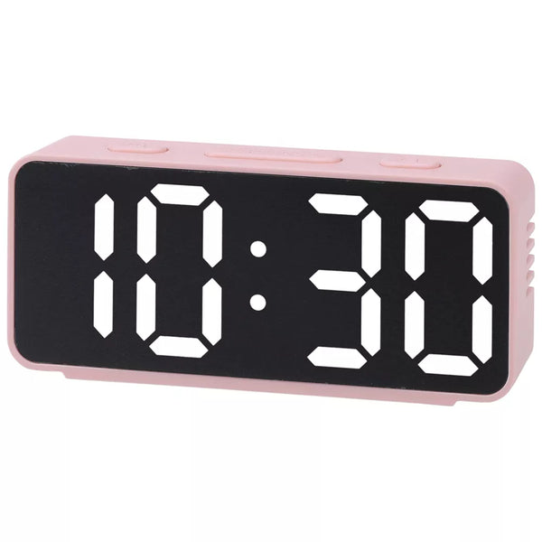4-Gear Dimmable LED Digital Alarm Clock with 5-Step Alarm Volume & Dual Alarms