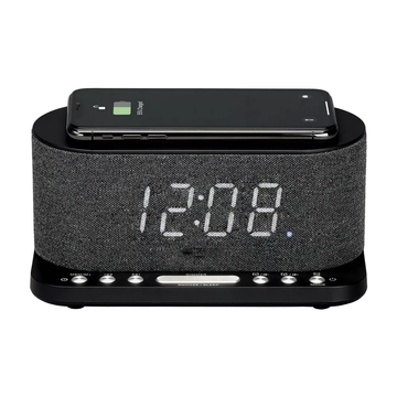 Dual Alarm Clock Radio with Qi Wireless Charging & FM Digital Tuner