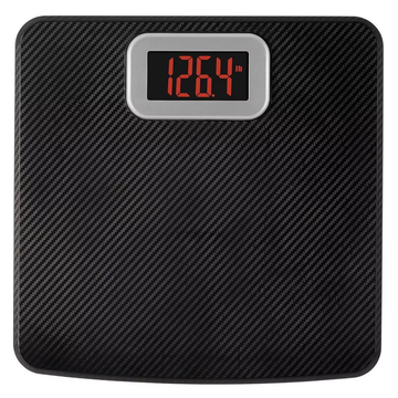 Carbon Fiber Finish Digital Bathroom Weighing Scale